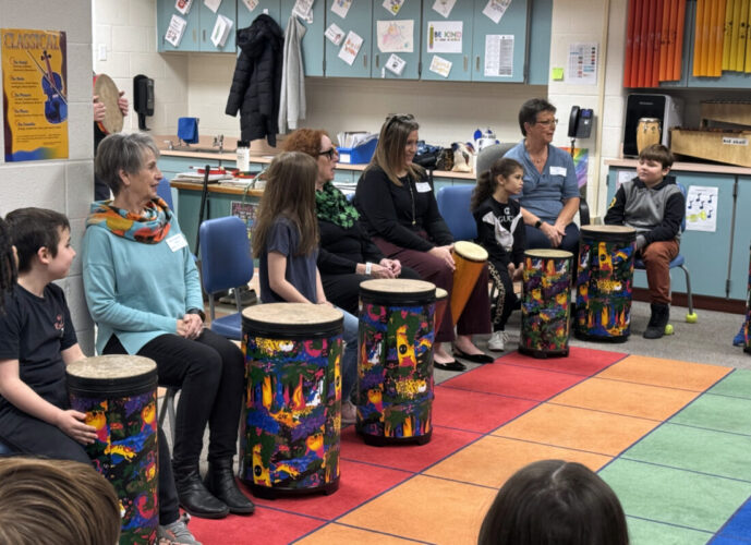 Grant purchases drums to help students’ skills